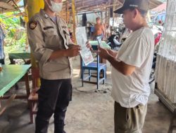 Kegiatan pelaksanaan Pencegahan virus corona kepada masyarakat oleh Polsek Binjai Kota