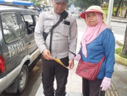 Pencegahan penyakit virus covid-19 di berantas Polsek Binjai Kota dengan menjalankan Ops Yustisi di tengah masyarakat