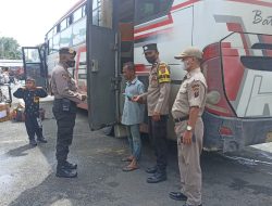 Himbauan pemerintah tentang protokol kesehatan yang dilaksanakan oleh Polsek Binjai Timur