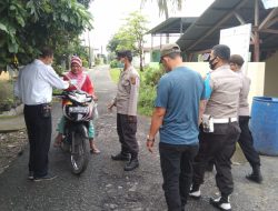 Polsek Binjai Utara laksanakan pendisplinan Protokol Kesehatan serta bagikan masker gratis