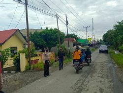 Kegiatan rutin Oprasi Yustisi yang dilaksanakan oleh Personel Polsek Sei Bingei guna mencegah terjadinya virus covid-19 serta bagi masker kepada masyarakat