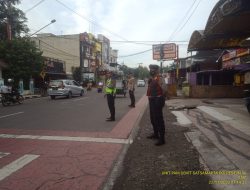 Sat Samapta Polres Binjai Melaksanakan  pos padat rutin setiap paginya guna melancarkan aktivitas masyarakat pada pagi hari