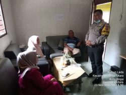 Sambang Patroli DDS Bhabinkamtibmas Kelurahan Kebunlada berikan pesan Kamtibmas