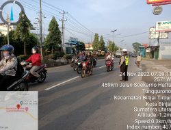 Pos padat pagi dilaksanakan oleh Personil Sat lantas Polres Binjai guna melancarkan aktivitas masyarakat serta memberi himbauan prokes