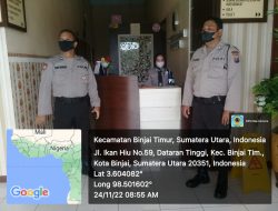 Patroli Sambang objek vital oleh Sat Samapta Polres Binjai guna menjaga kamtibmas serta menyampaikan pesan kamtibmas