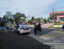 Satuan Lalu Lintas Polres Binjai laksanakan kegiatan rutin yang ditingkatkan guna menjaga keamanan jalan serta menertibkan parkir