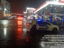 Kegiatan rutin yang ditingkatkan pada malam hari oleh Sat lantas Polres Binjai guna menjaga kamtibmas dan menyampaikan pesan kamtibmas