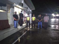 Patroli malam dilaksanakan oleh Polsek Sei Bingei serta memberi himbauan pencegahan covid-19