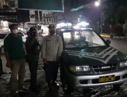 Patroli Blue Light oleh Polsek Binjai Kota dan Polsek Binjai timur guna menjaga kamtibmas dan himbauan oprasi yustisi
