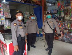 Polsek Binjai Barat laksanakan patroli serta memberikan himbauan pemerintah tentang protokol kesehatan