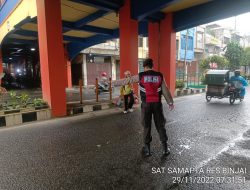Kegiatan Sat Samapta polres Binjai laksanakan antisipasi kepadatan arus lalu lintas