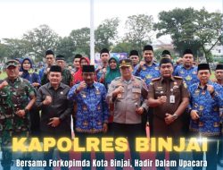 PERINGATI HUT KOPRI KAPOLRES BINJAI HADIR DAMPINGI WALIKOTA BINJAI