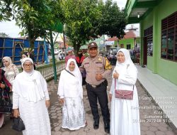 Bhabinkamtibmas Polsek Binjai utara laksanakan himbauan kepada masyarakat serta anak sekolah danmenyampaikan pesan-pesan kamtibmas