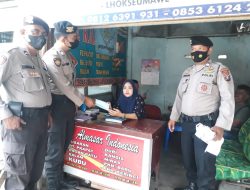 Operasi Yustisi  Pendisiplinan  Protokoler Kesehatan dilaksanakan oleh Polsek Binjai Timur serta memberikan masker gratis kepada masyarakat