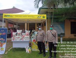 Personil Unit Samapta Polsek Binjai Barat melaksanakan giat Patroli  sekaligus memberikan himbauan pencegahan virus corona kepada masyarakat