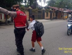 Giat Pam Obvit Satuan Samapta polres Binjai laksanakan antisipasi kepadatan arus lalu lintas
