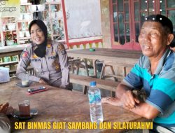 SAT BINMAS GIAT SAMBANG DAN SILATURAHMI KEPADA WARGA KELURAHAN TANAH MERAH DESA BEGULDAH