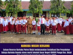 Selamatkan Generasi Penerus Bangsa, Sat Narkoba Polres Binjai Beri Sosialisasi Penyuluhan Bahaya Narkoba.