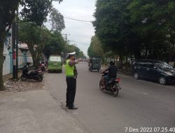 Kegiatan satuan Lalin Polres Binjai rutin pada pagi hari guna melancarkan aktivitas pagi masyarakat serta meminimalisir kepadatan lalin  di wilayah Polres Binjai