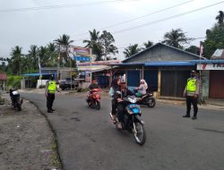 POLSEK SEI BINGAI POLRES BINJAI RUTIN LAKSANAKAN GATUR PAGI , BERIKAN PELAYANAN PRIMA TERHADAP MASYARAKAT