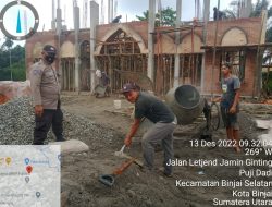Sampaikan Pesan Kamtibmas , Bhabin kelurahan Pujidadi Polsek Binjai Selatan Polres Binjai Sambangi Warga