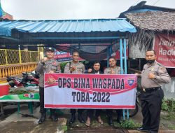 JAGA KAMTIBMAS JELANG NATARU POLRES BINJAI MELAKSANAKAN OPERASI BINA WASPADA TOBA 2022