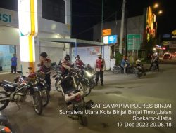 ANTISIPASI KRIMINALITAS MALAM HARI MELALUI PAM OBVIT SAT SAMAPTA POLRES BINJAI PATROLI R2 SASAR OBJEK VITAL DI WILKUM POLRES BINJAI
