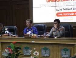 KAPOLRES BINJAI BERSAMA INSTANSI TERKAIT MENGGELAR RAKOR TEKNIS LINTAS SEKTORAL DALAM RANGKA OPS LILIN 2022
