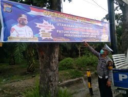 SATLANTAS POLRES BINJAI SOSIALISASI PELAKSANAAN OPERASI LILIN TOBA 2022