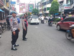 PERSONIL POLSEK JAJARAN POLRES BINJAI GIAT GATUR LANTAS DI SORE HARI