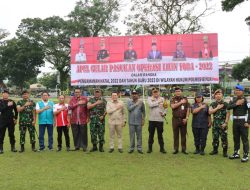 AMANKAN NATARU, POLRES BINJAI GELAR APEL PASUKAN OPERASI LILIN TOBA T.A 2022