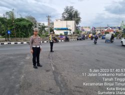 SAT LANTAS POLRES BINJAI TERUS MASIFKAN KEGIATAN GATUR PAGI CEGAH LAKA LANTAS