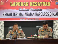 PENYAMBUTAN DAN PELEPASAN KAPOLRES BINJAI BERJALAN SUKSES