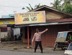 ANTISIPASI KEMACETAN ARUS LALU LINTAS STRONG POINT POS PADAT SORE POLSEK BINJAI BARAT