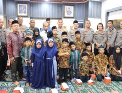 KAPOLRES BINJAI MOHON DOA, DARI ANAK YATIM, PASTOR DAN PENDETA AGAR KOTA BINJAI AMAN DAN KONDUSIF