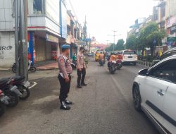 PANTAU PELAKSANAKAAN GATUR PAGI, SIE PROPAM POLRES BINJAI BERIKAN PELAYANAN PRIMA TERHADAP MASYARAKAT