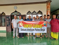 DETEKSI DINI KEAMANAN SEPUTAR WILAYAH HUKUM, KASAT INTELKAM POLRES BINJAI LAKSANAKAN JUMAT CURHAT