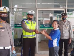 Giat rutin Pers Polsek Binjai Selatan laksanakan pemberian himbauan tentang Ops Yustisi cegah penambahan virus corona