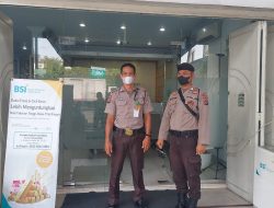 Unit Pam Obvit Polres Binjai laksanakan patroli sambang objek vital guna mencegah terjadinya tindak pidana di wilayah hukum Polres Binjai