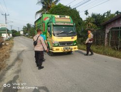 Polsek Selesai lakukan Kegiatan himbauan pemerintah guna menurunkan angka penyebaran virus covid-19 di tengah masyarakat