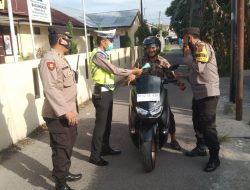 Giat Operasi Yustisi dan Pendisiplinan Protokol Kesehatan serta K2YD oleh Polsek Binjai Utara juga memberi himbauan agar tetap mematuhi protokol kesehatan