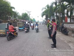 pos padat pagi dilaksanakan oleh Sat Samapta Polres Binjai kegiatan yang dilakukan memantau arus lalin cegah terjadinya gangguan Kamtibcarlantas
