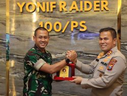 TINGKATKAN SINERGITAS KAPOLRES BINJAI KUNJUNGI BATALYON RAIDER 100/PS
