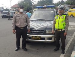 Patroli R4 yang dilaksanakan oleh Polsek Binjai Kota serta memberikan himbauan mengenai virus corona dan menerapkan prokes serta menerapkan 5M