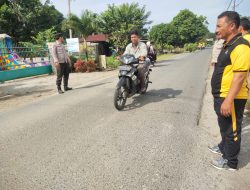 Program Oprasi Yustisi dilaksanakan Polsek Sei Bingai pencegahan virus covid-19 serta bagi masker secara gratis kepada masyarakat