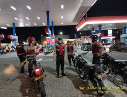 CIPTAKAN RASA AMAN  SAT SAMAPTA POLRES BINJAI PATROLI SASAR SPBU