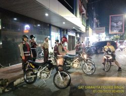 CEGAH KEJAHATAN DI GERAI ATM,SAMAPTA POLRES BINJAI TINGKATKAN PATROLI BERI RASA AMAN