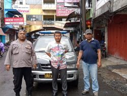 Patroli R4 yang dilaksanakan oleh Polsek Binjai Kota berikan himbauan mengenai virus corona dan menerapkan prokes
