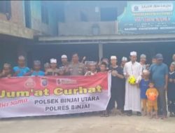 KANIT BINMAS POLSEK BINJAI UTARA JUMAT CURHAT LEBIH DEKAT DENGAN MASYARAKAT DAN MENJALIN SILATURAHIM