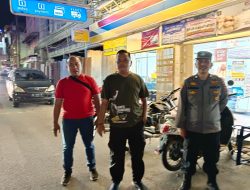 Patroli R4 giat yang dilaksanakan oleh Polsek Binjai Kota serta memberikan himbauan mengenai virus corona dan menerapkan proses 5M